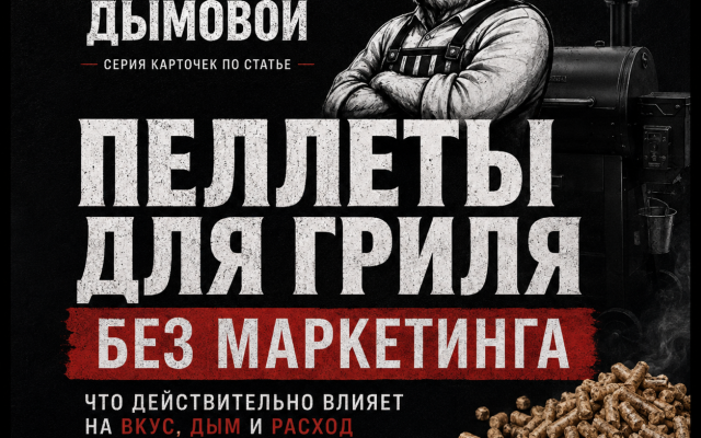 Пеллеты для гриля без маркетинга: что действительно определяет качество, вкус и расход